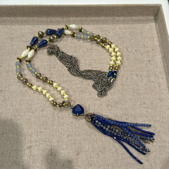 Stella & Dot AZURE Tassel Necklace - Picture 1 of 2